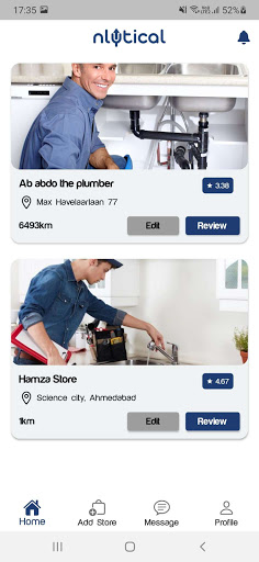 Android application Vendor Business Listing App screenshort