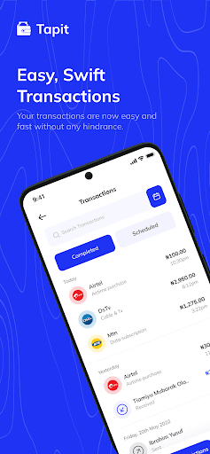 Android application Tapit - Airtime, Data & Bills screenshort