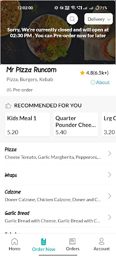 Mr Pizza Runcorn Screen 3