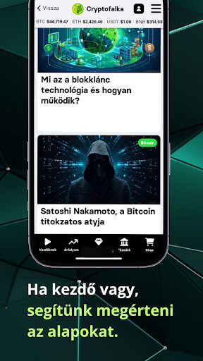 Cryptofalka: Bitcoin hír & ár Screenshot 4 - AppWisp.com