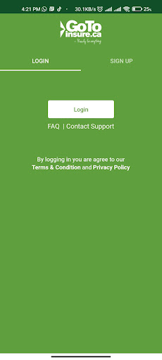 Android application myGti screenshort