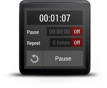 Interval Timer For Wear OS (An Screenshot