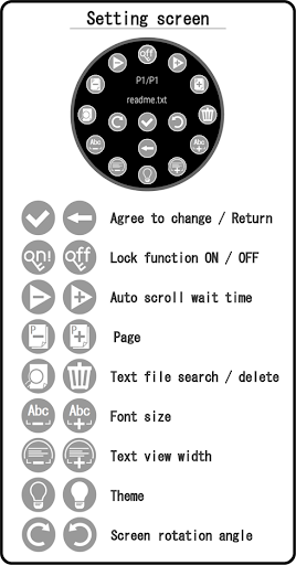 Android application TXT READER for WEAR screenshort