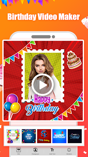 Birthday Video Maker with Song Screen 2