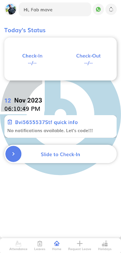Android application BiviHr screenshort