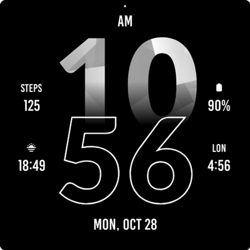 Active Sporty Watch Face Logo