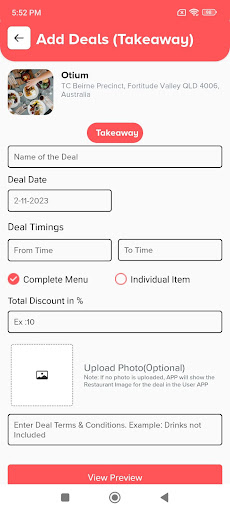 Partner Snapeats Screen 3