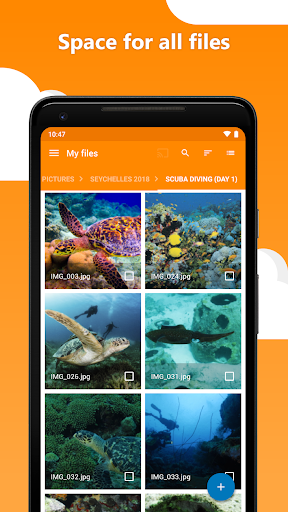 Android application HiDrive screenshort