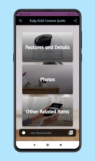Android application eufy s220 camera guide screenshort