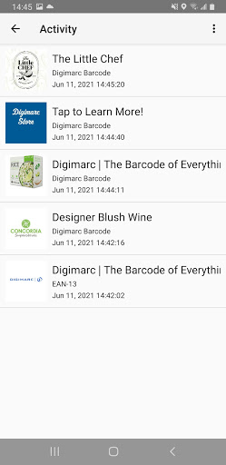 Digimarc Discover Screen 2