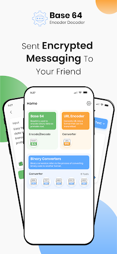 Android application Base64 Encoder Decoder screenshort