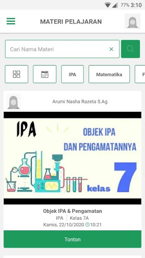 Aplikasi siswa Screen 3