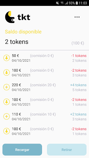 Android application TKT screenshort