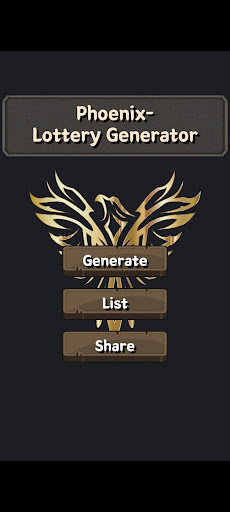 Android application Phoenix Lottery Generator screenshort