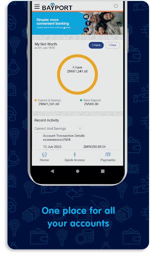 Android application Bayport Zambia Mobile Banking screenshort