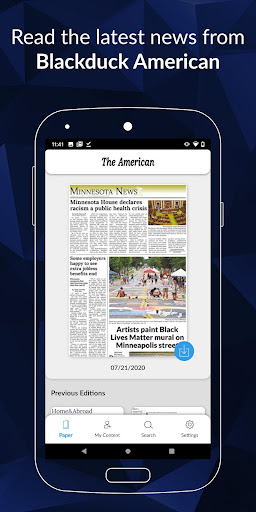 Android application The American E-paper screenshort