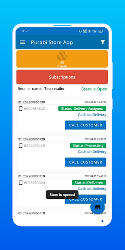Purabi Store App Screen 2