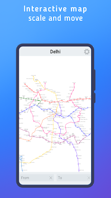 Delhi metro mapのおすすめ画像1