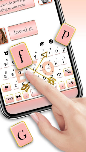 Golden Love Arrow Keyboard The Screen 2