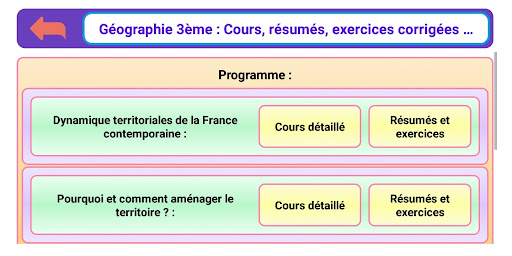 Géographie 3ème Screen 2