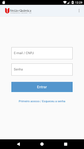 Android application União Química - Tracking screenshort