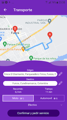 AmiGO Transporte y Mensajería Screen 2