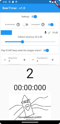 BeerTimer Screen 2