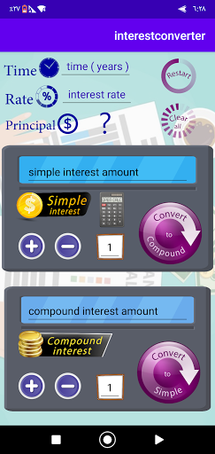 Android application interestconverter screenshort