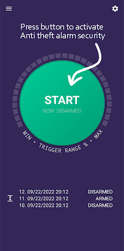 Android application Anti theft mobile alarm screenshort