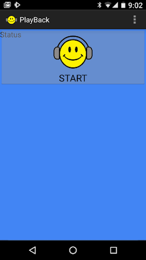 Android application PlayBack screenshort