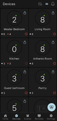 UNISEVEN Home Automation Screen 2