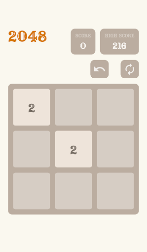 2048 game Screen 2
