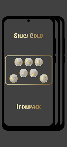 Screenshot of Royale Silky Gold Icon Pack