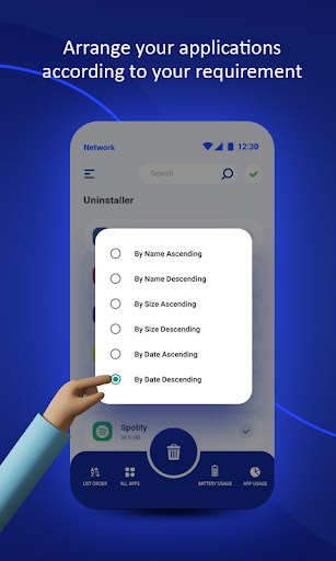 Android application Easy Uninstaller app for phone screenshort
