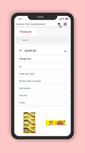 Android application Margin Free Supermarket screenshort
