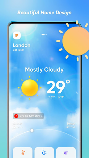 Android application Weather Now：Weather Forecast screenshort