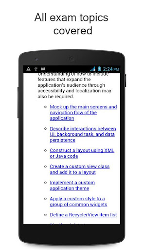 Exam Certificate - Android Screen 2