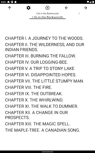 Book, Life in the Backwoods Screen 3