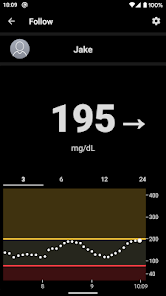 Captura de Pantalla 2 Dexcom Follow mg/dL DXCM2 android