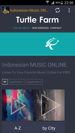 Android application Indonesian Music ONLINE screenshort