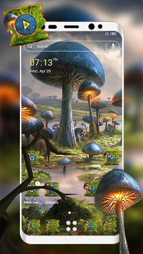 Android application Mushroom Land Launcher Theme screenshort