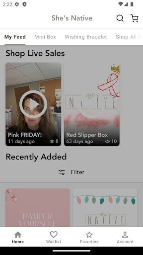 Android application She's Native screenshort
