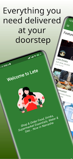 Android application Lete: Order Local Food & Drink screenshort
