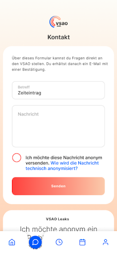 VSAO Basel Memberhub Screen 3