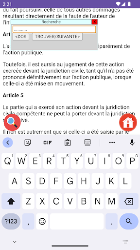 Code Pénal du Sénégal Screen 3