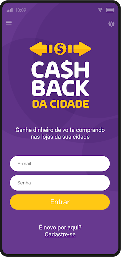 Android application Cashback da Cidade screenshort