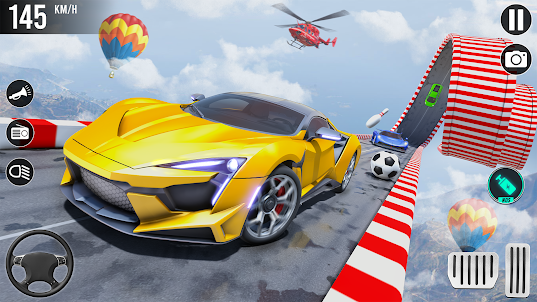 Mega Ramp Stunt Race Car Games
