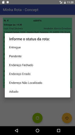 Minha Rota - Concept Screen 2