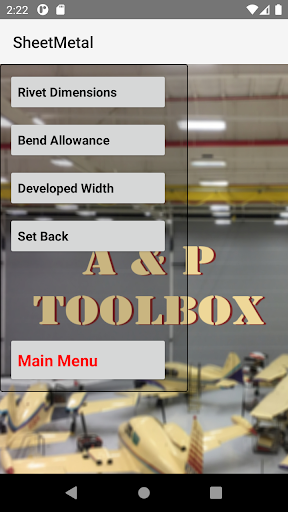 Airframe & Powerplant Toolbox Screen 3