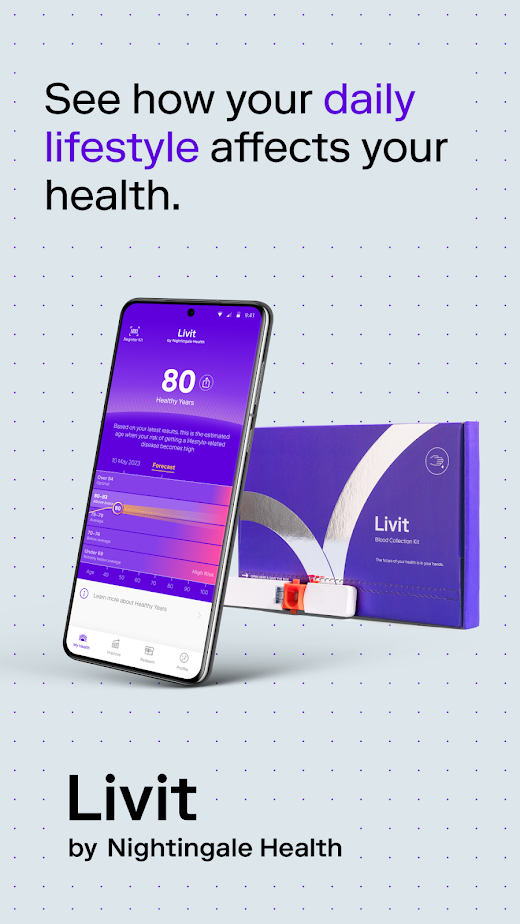 Android application Livit by Nightingale Health screenshot